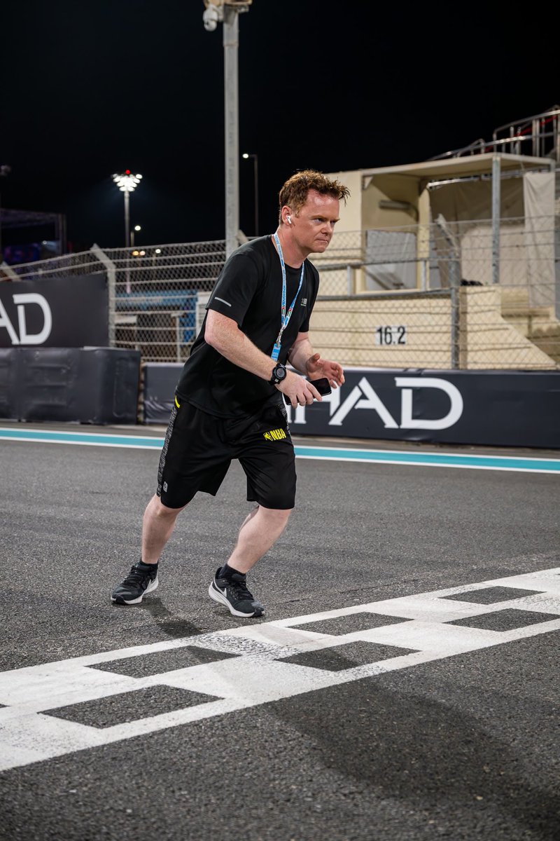 virtualstatman's tweet image. Before my second spinal surgery in April, one of the neurosurgeons said my athletic recovery goal was to be fit enough to run one lap of the Yas Marina circuit in December.  On Sunday night, 251 days after leaving the operating table, the goal of lapping Yas Marina became reality