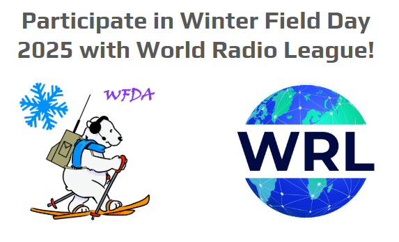 Don’t Miss Winter Field Day 2025! ❄️📻

Mark your calendars for January 25th and 26th—Winter Field Day 2025 is almost here!

Exciting news: World Radio League and Winter Field Day 2025 are teaming up to host the event with live scoring available directly inside World Radio