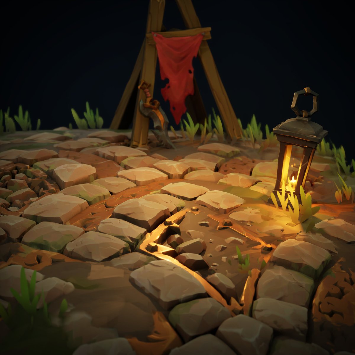 Hello,
Here to post this tileable I made few months ago.
And also a 2nd version of the first handpaint asset I ever made :) 

artstation.com/artwork/vbzrZ3