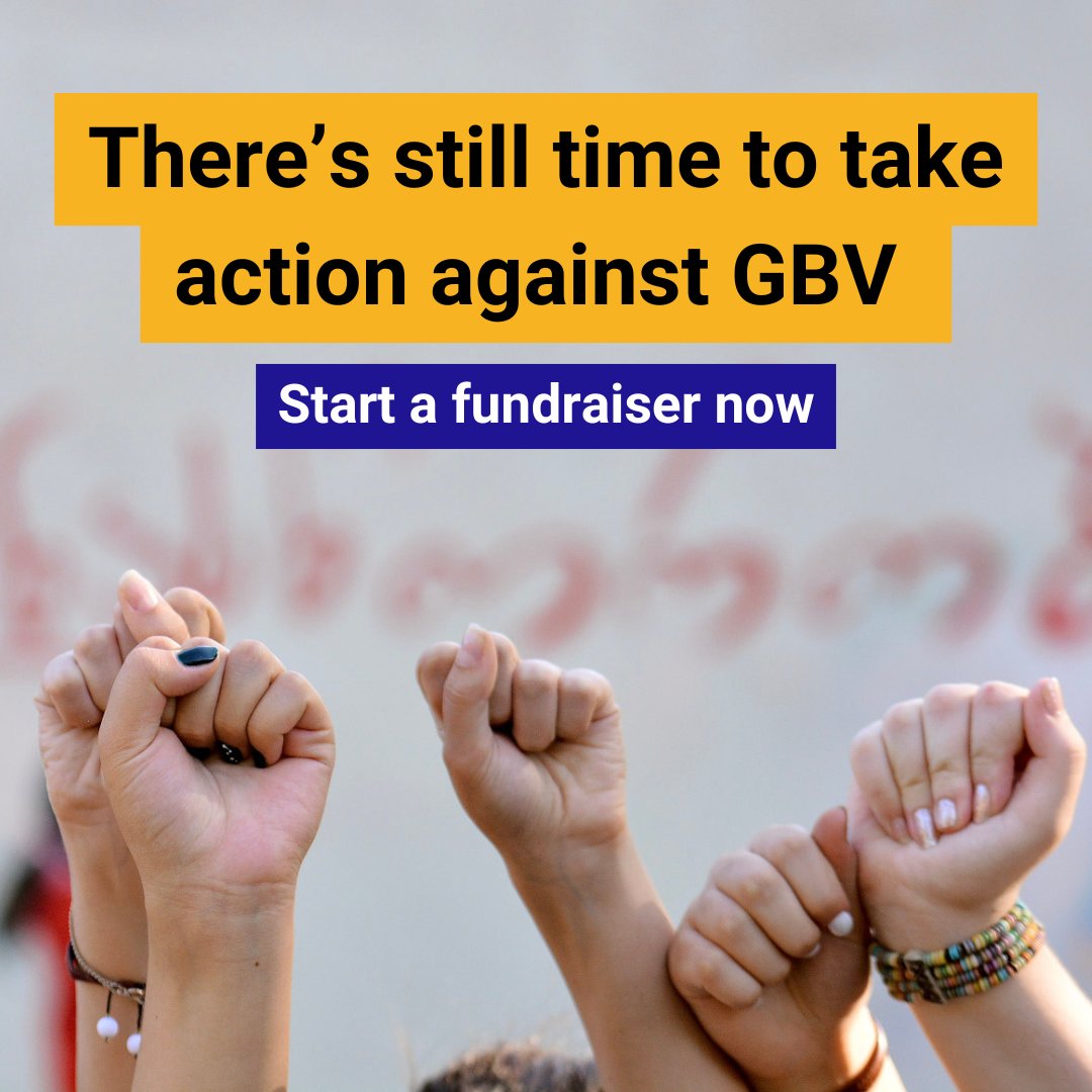 🙌  By joining us in the 16 days Activism Against Gender-Based Violence Campaign — YOU are making a real difference! Your support is fueling vital change, and every donation you raise brings us closer to justice for women, girls and trans and intersex communities worldwide. 

👉