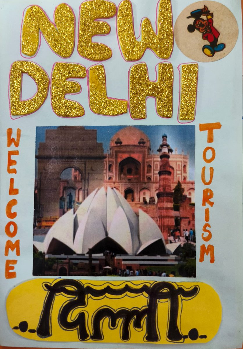 DrRPKV's tweet photo. Kanishka ,Student XI C of our Vidyalaya is Showcasing their creativity by exploring places and designing Brochure under Dekho Apna Desh Contest.
#DekhoApnaDesh #NEP2020 @PMOIndia @narendramodi @tourismgoi @dpradhanbjp @DrRPKV @EduMinOfIndia @kvsrodelhi @KVS_HQ https://t.co/xI74PTxKR0