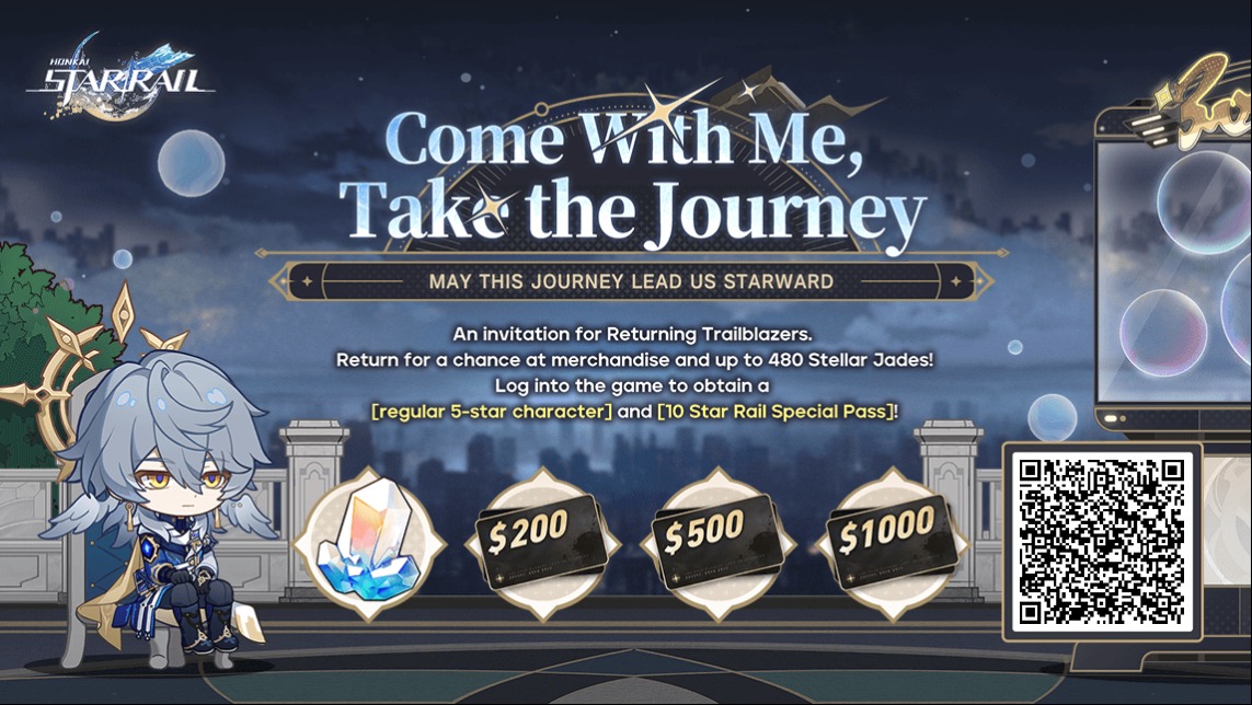 jssiicca's tweet photo. Invite returning Trailblazers to link up with your invitation code and log into the game to win Stellar Jades, gift cards, and other surprise rewards https://t.co/z1UN2qBXzb