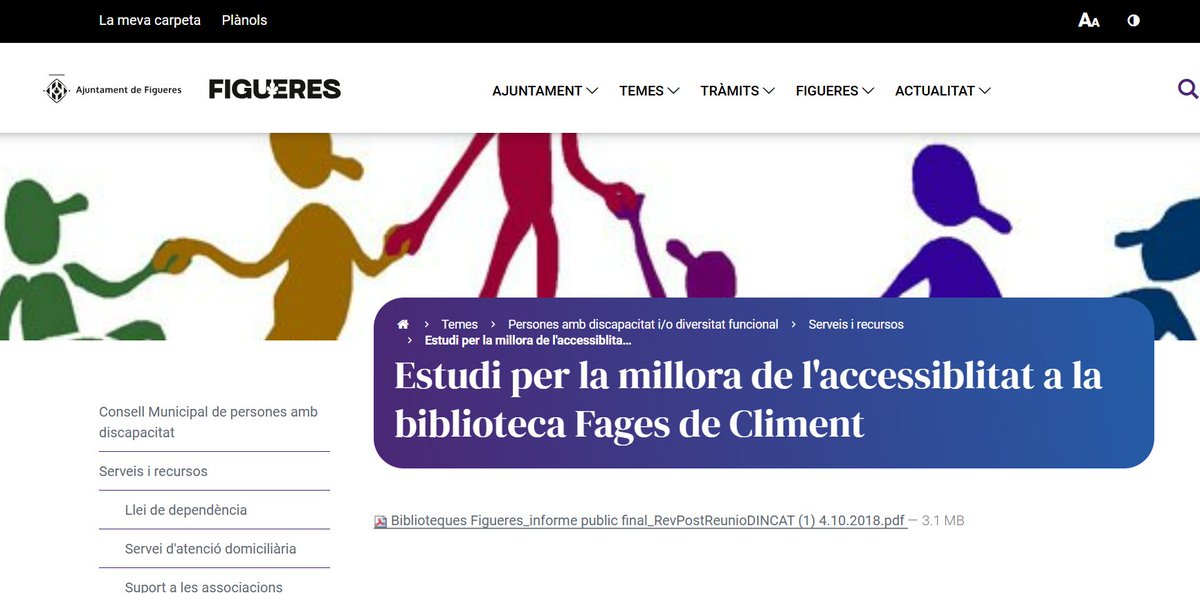 Dels projectes en accessibilitat que he fet, sense dubte, els de l'àmbit cultural han estat els més enriquidors. Biblioteques fascinants i inclusives de la Diputació de Girona! <a href="/UOCecoempresa/">UOC Economia/Empresa</a> <a href="/DiputacioGirona/">Diputació de Girona</a> 
figueres.cat/temes/persones…