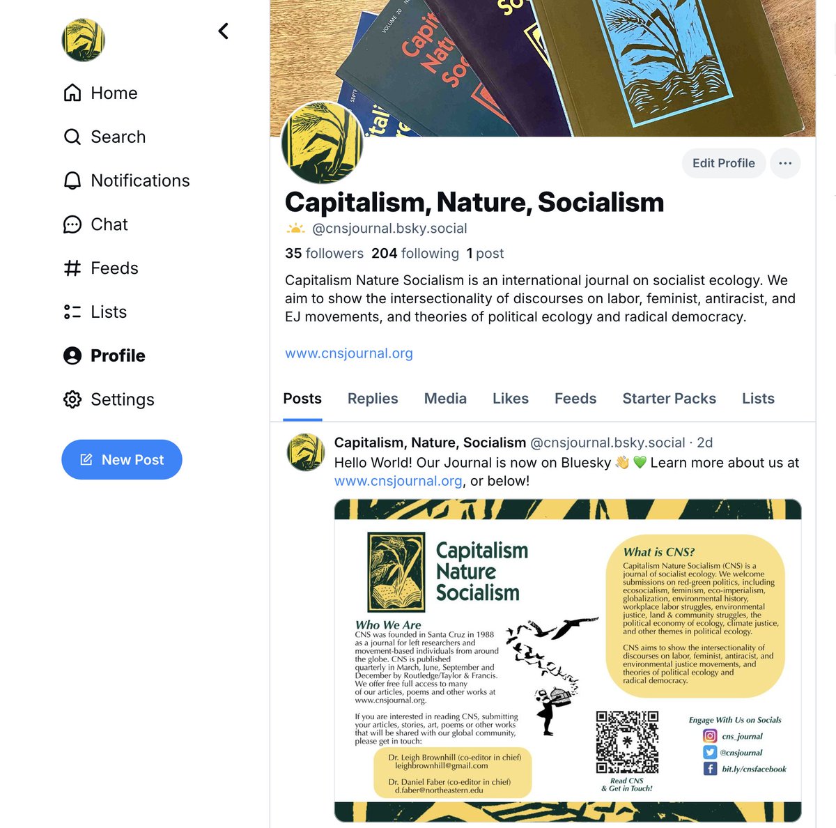 Just a lil post to let you all know we are migrating soon to Bluesky. Find us there: cnsjournal.bsky.social! ❤️‍🔥

bsky.app/profile/cnsjou…