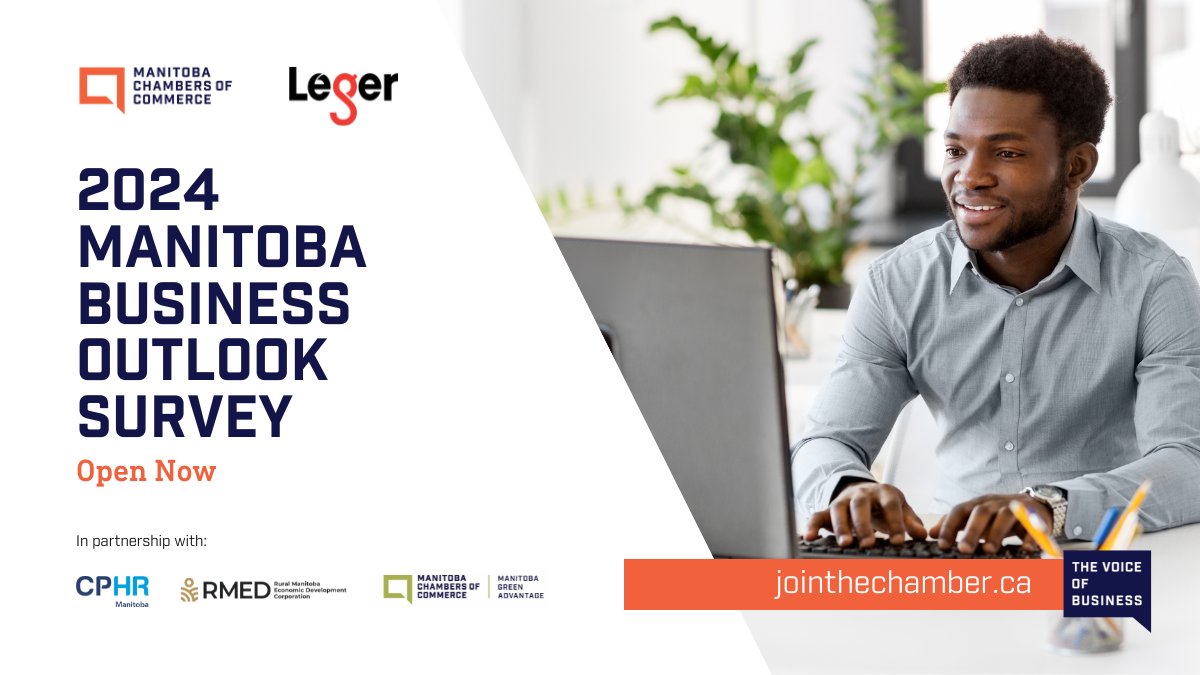 Today is the last day to fill out the 2024 Manitoba Business Outlook Survey! 

This annual survey informs our advocacy efforts for the year ahead! We're counting on your insights - take 15 minutes to share your important perspectives!

🔗 legeropinion.co/MCCBusinessOut…