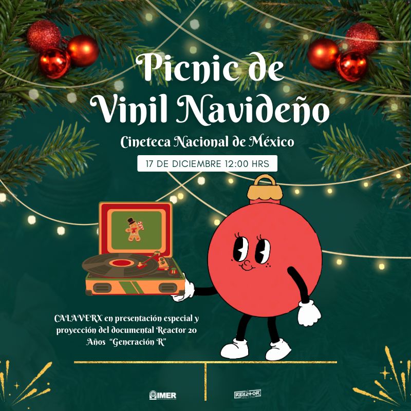 Se nos va el 2024, y este 17 de diciembre lo cerraremos con broche de oro.

Caíganle a la @cinetecanacionalmx que tendremos el último #PicnicDeVinil del año así como la presentación de @calaverxx y el estreno del documental #GeneraciónR 🤩

Atentos al 105.7 y ahí nos vemos 🎄💿🎞