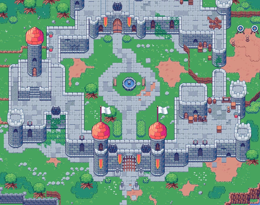 ArMM1998's tweet photo. I finished this new castle tileset!
You can get it on itch 
(link in replies so it doesn't get downranked🥲)
#pixelart #gamedev https://t.co/BgAyhkrvTO