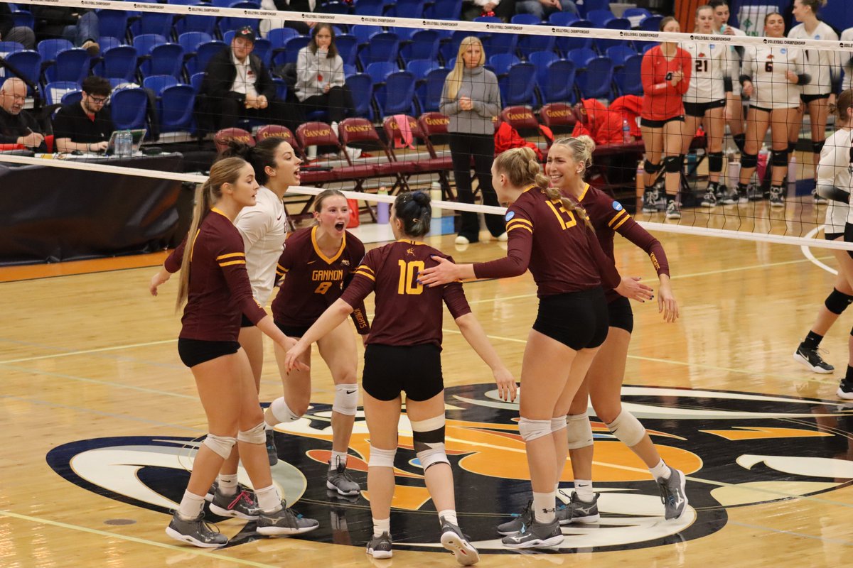 PSACsports's tweet photo. @GUKnights won the @NCAADII Volleyball Atlantic Regional and are heading to the Elite Eight in Sioux Falls, S.D.! This is the fourth time in five years that they are going to the Elite Eight!
๐ธMegan Revell, Gannon Athletics
#PSACProud | #PSACVB https://t.co/lGSedeQ2Np