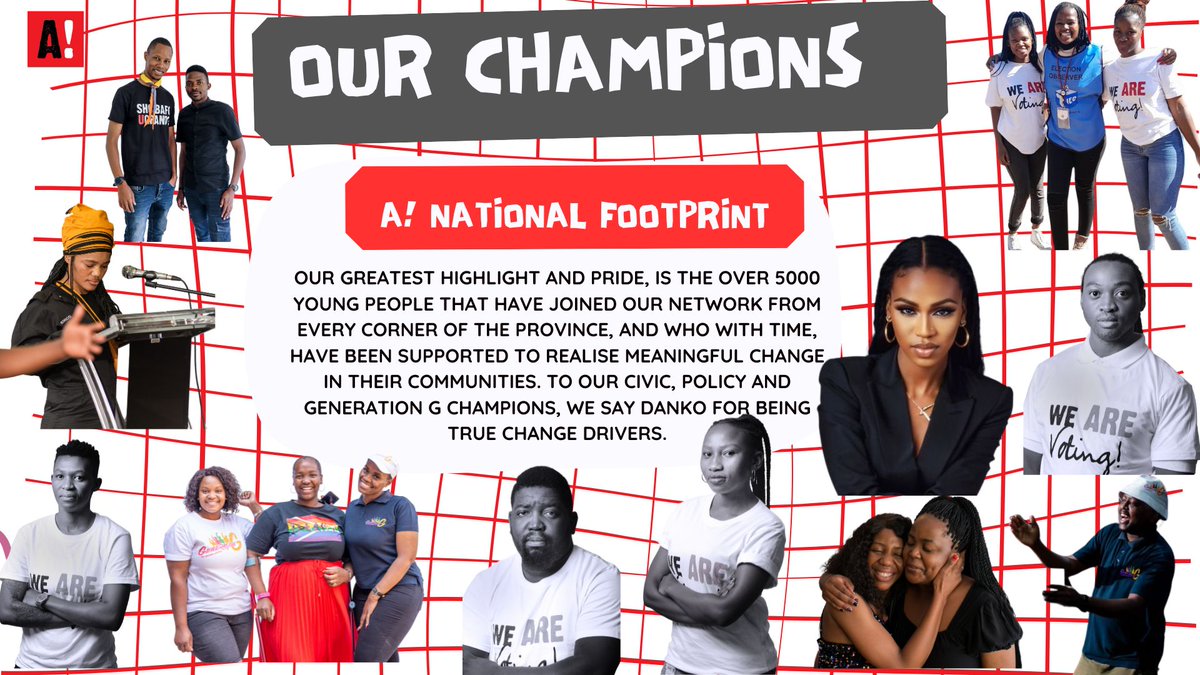 ActivateZA's tweet photo. [SWIPE] With less than 5 days before our office closes for 2024.
We are going down memory lane, share with us, which programme/initiative you were part of.
Was it our SONA watch party? Or #WeAreVoting? Perhaps it was our network roadshow, or did your business get a boost via the A! network fund? Or how about our call to realise a gender-just and violence-free society via #GenerationGenderRSA or did you attend our community engagement or support our national call to #PhumaMfazi? --- Have we heard you share your thoughts via our podcast??? Are you one of the 100s of young people who joined our network via #ACDInCommunity??