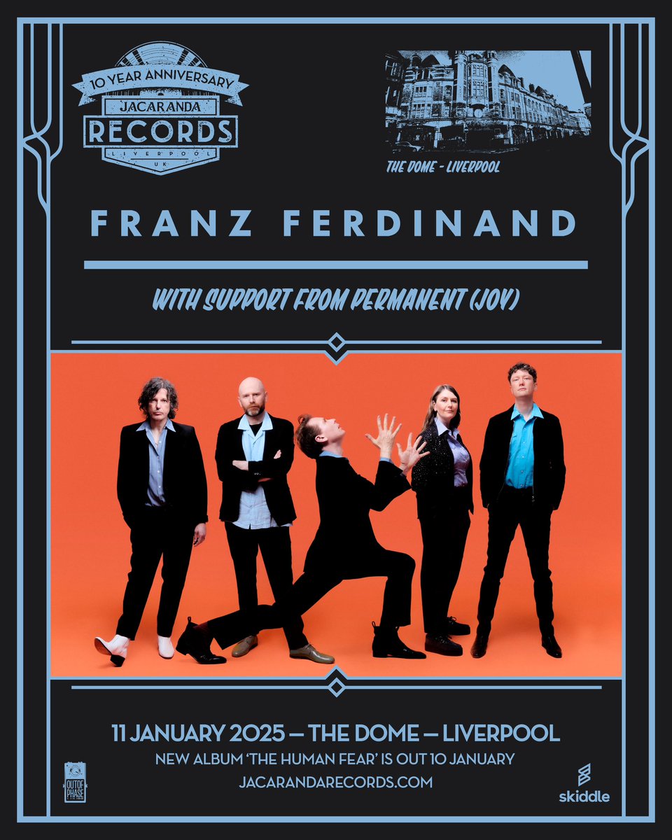 Very excited to be supporting <a href="/Franz_Ferdinand/">Franz Ferdinand</a> in our home city in January!