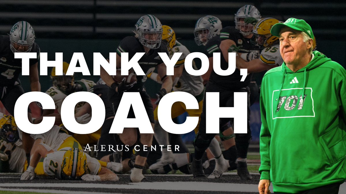 AlerusCenter's tweet photo. For all the memories. For all the magic.
Thank you, Coach. The team here at Alerus Center is excited to see all you do with UND Athletics! https://t.co/4N8JGcSMHI