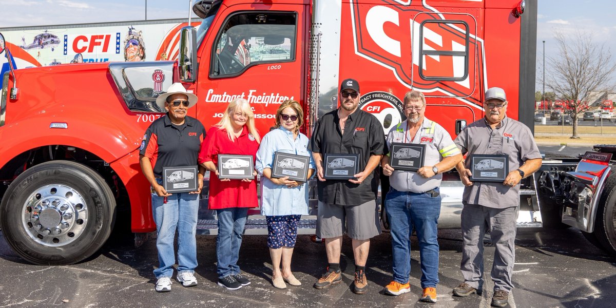 At CFI, we believe in celebrating excellence.

Every three months, we recognize our outstanding Drivers of the Quarter for their dedication, hard work, and commitment to safety. Their passion and professionalism drive our combined success, and we couldn't be more grateful.