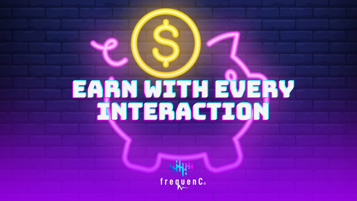 Every time you engage on FrequenC, you're helping investors thrive! 💸 A percentage of every transaction supports our community of investors. Together, we grow. #Defi #SocialFi #web3