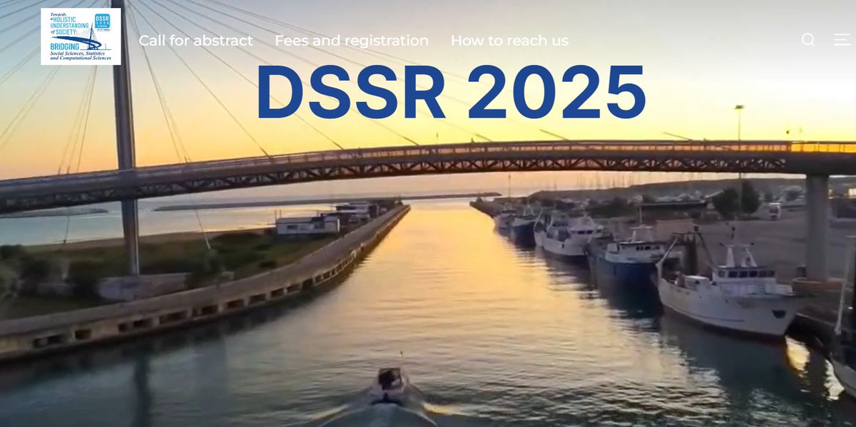 📢 Call for Abstracts: DSSR 2025 Conference
The Italy Node launched a call for abstracts for the 5th  #DataScience and #SocialResearch (DSSR) Conference, held in Feb. 19-21, 2025 at the Pescara campus of <a href="/univUda/">Ud'A</a> 

📅 Deadline: Dec. 31, 2024.

🔗millennium-project.org/data-science-a…