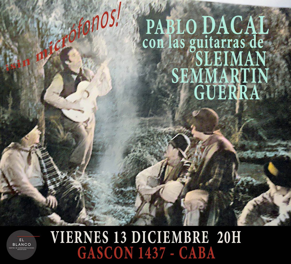 A los interesados en ver y escuchar nuestra mirada sobre el repertorio de Ignacio Corsini con guitarras el próximo viernes sin micrófonos y en tertulia los esperamos al último concierto de la temporada.