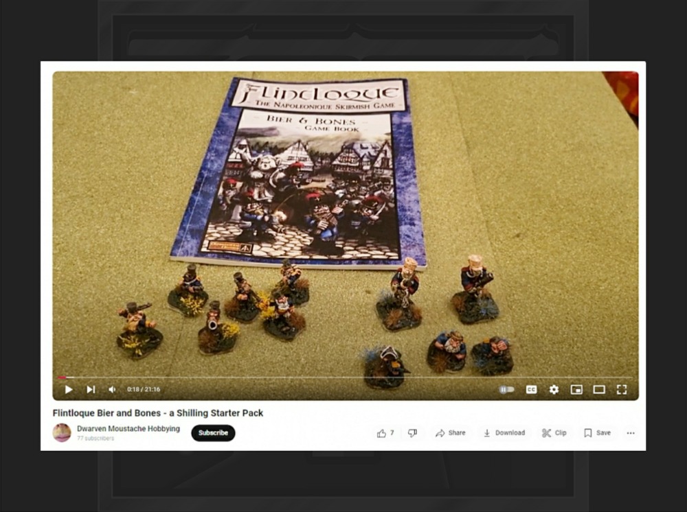 alternat_armies's tweet photo. Our thanks to Dwarven Moustache Hobbying for his video review of Flintloque Beir and Bones starter set. 20 minute video linked on our blog featuring his lovely painted Dwarves and Ogres. Enjoy! #alternativearmies #flintloque #wargaming #tabletop
https://t.co/GVwHVQtPAt https://t.co/hnlC9fVvm8