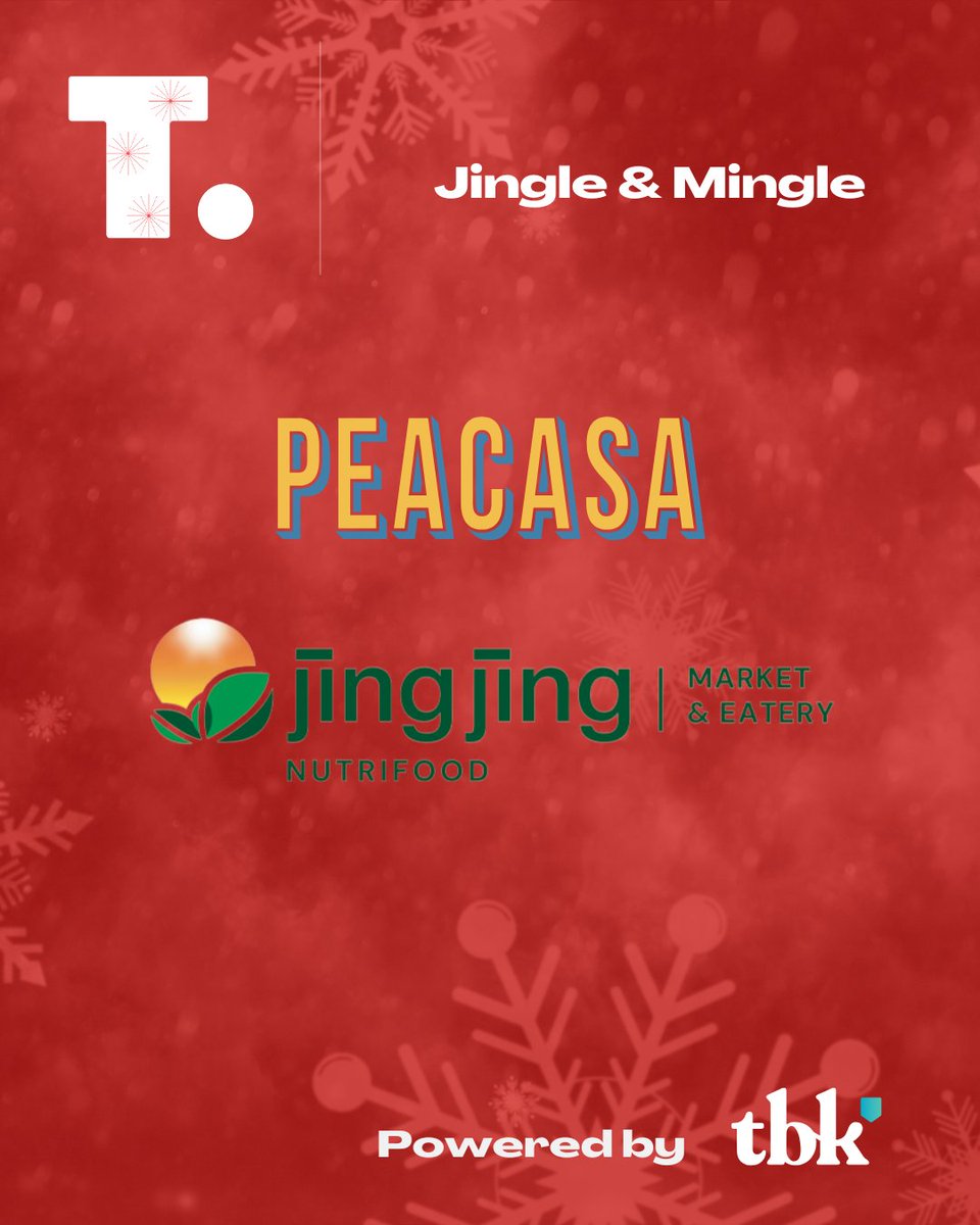 TechAlliance (@techalliance) on Twitter photo 🎅 Last call to purchase your Jingle & Mingle tickets, happening tomorrow December 10 from 5 - 7 PM <a href="/theGroveWFD/">theGroveWFD</a>! Get them here: eventbrite.ca/e/jingle-mingl…
Shoutout to Peacasa and Jing Jing Nutrifood - they will be offering some tasty product samples during the event! 🎅 Last call to purchase your Jingle & Mingle tickets, happening tomorrow December 10 from 5 - 7 PM <a href="/theGroveWFD/">theGroveWFD</a>! Get them here: eventbrite.ca/e/jingle-mingl…
Shoutout to Peacasa and Jing Jing Nutrifood - they will be offering some tasty product samples during the event!