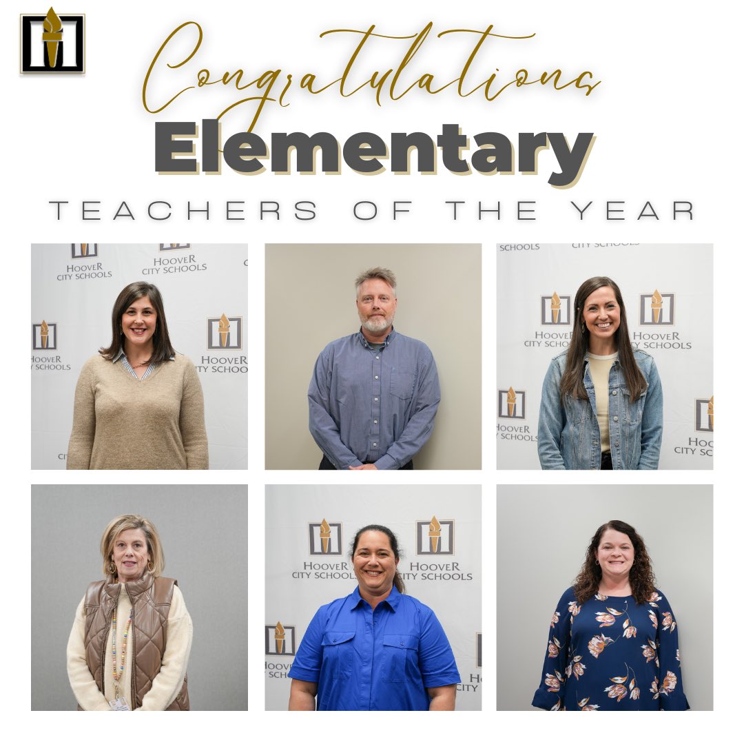 HooverSchools's tweet photo. Celebrating Our Teachers of the Year 🎉https://t.co/uXAymI5zkA via @ParentSquare https://t.co/jsQtEJYzQs