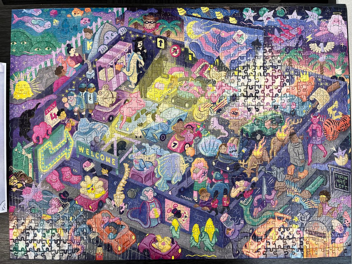 We’ve finally completed our challenging 1000-piece puzzle, and it looks fantastic! 🎉 Thank you all for joining the fun and tackling this mammoth task. Now comes the best part — guessing all the films represented in the picture! 🎬 Any guesses? Let us know! 🧩