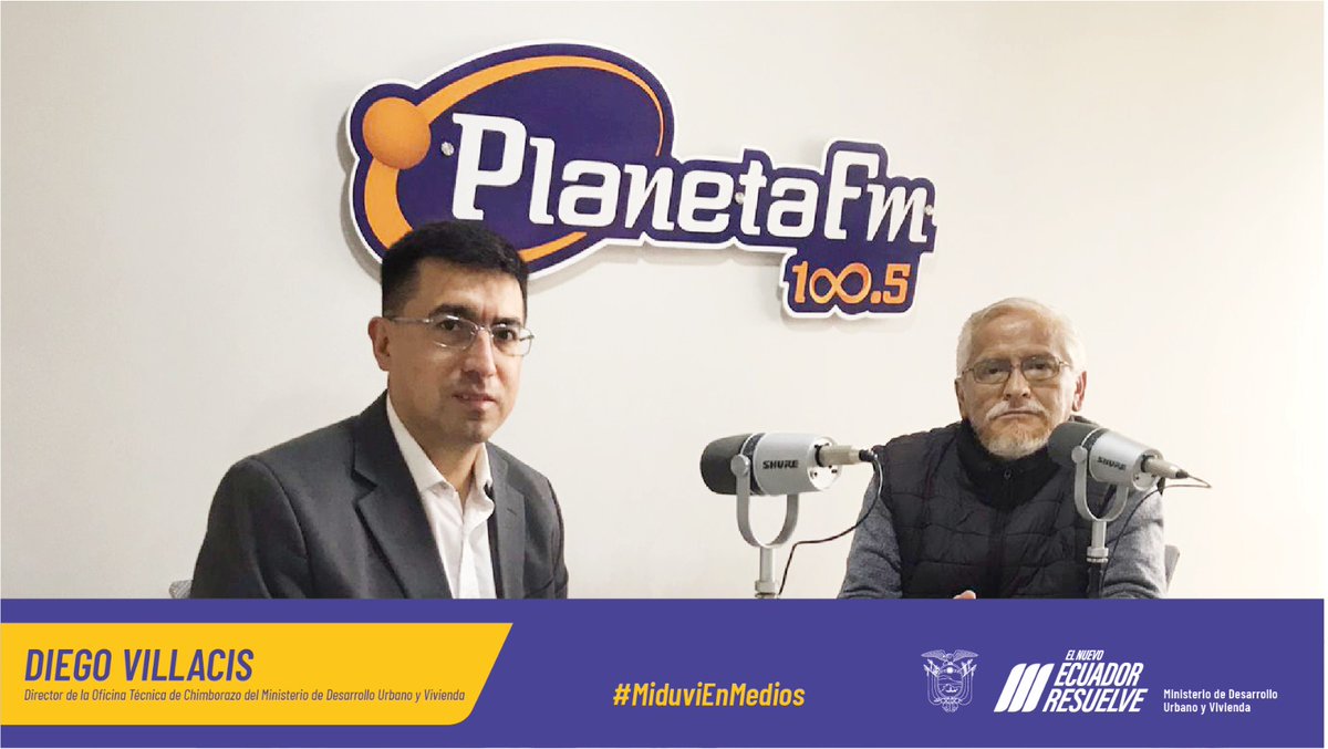 ViviendaEc's tweet photo. #MiduviEnMedios 🎙️ | En entrevista con #PlanetaFM, nuestro Director de la Oficina Técnica de #Chimborazo brindó detalles de la gestión que realizamos en la provincia.

🏡 Proyecto de vivienda
🛝♿️ Implementación de #ZonasInclusivas 

Entrevista completa ▶️ https://t.co/PXHvfcrMBg https://t.co/7Lj2fkBtK7