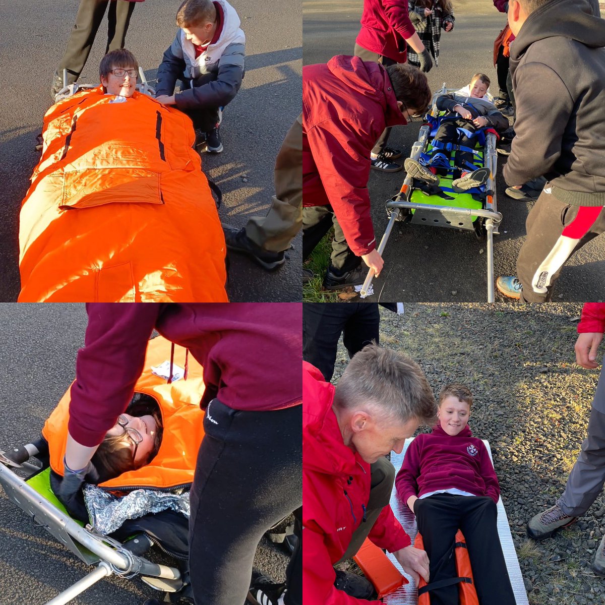 AlloaEASN's tweet image. Our outdoor group had an amazing visit to Ochil Mountain Rescue today. They learned about stretcher techniques and how to enjoy the outdoors as safely as possible. Big thanks to this incredible charity for all they do! #MountainRescue #OutdoorSafety @AlloaAcademy @OchilMRT