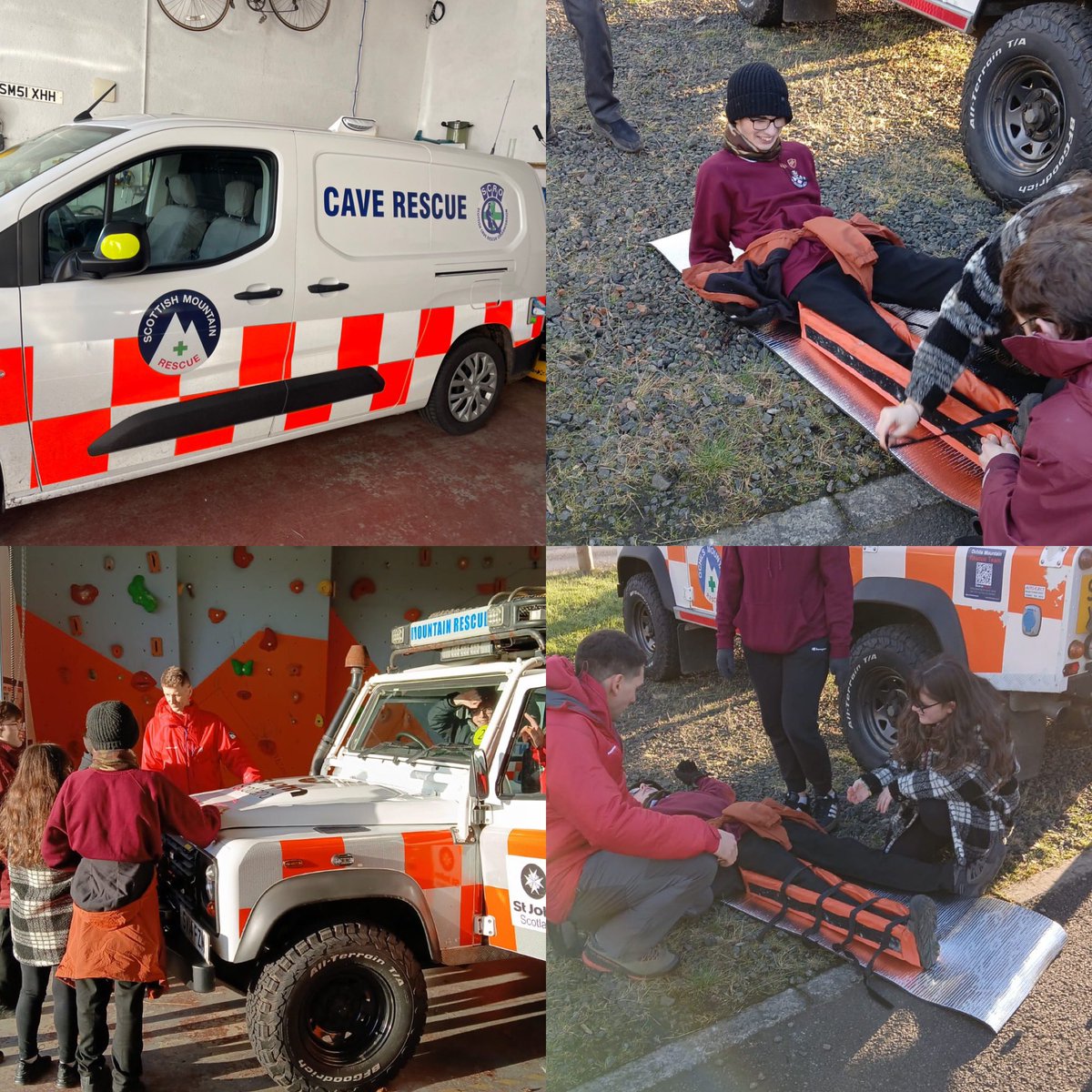 AlloaEASN's tweet image. Our outdoor group had an amazing visit to Ochil Mountain Rescue today. They learned about stretcher techniques and how to enjoy the outdoors as safely as possible. Big thanks to this incredible charity for all they do! #MountainRescue #OutdoorSafety @AlloaAcademy @OchilMRT