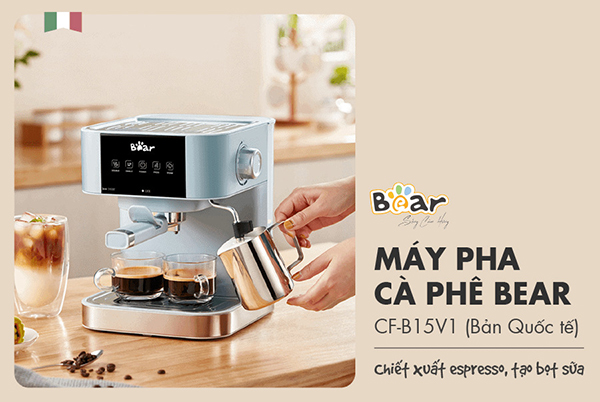 bearstorevn's tweet photo. Khám phá máy pha cà phê Bear tại Bear Store Vietnam!  Với công nghệ tiên tiến, thiết kế nhỏ gọn, dễ sử dụng và vệ sinh, máy mang đến hương vị cà phê tuyệt vời ngay tại nhà.
Xem ngay: https://t.co/6vIl5j8pRh
#mayphacaphe #mayphacaphemini #mayphacaphebear https://t.co/fmzNUC7r3Q
