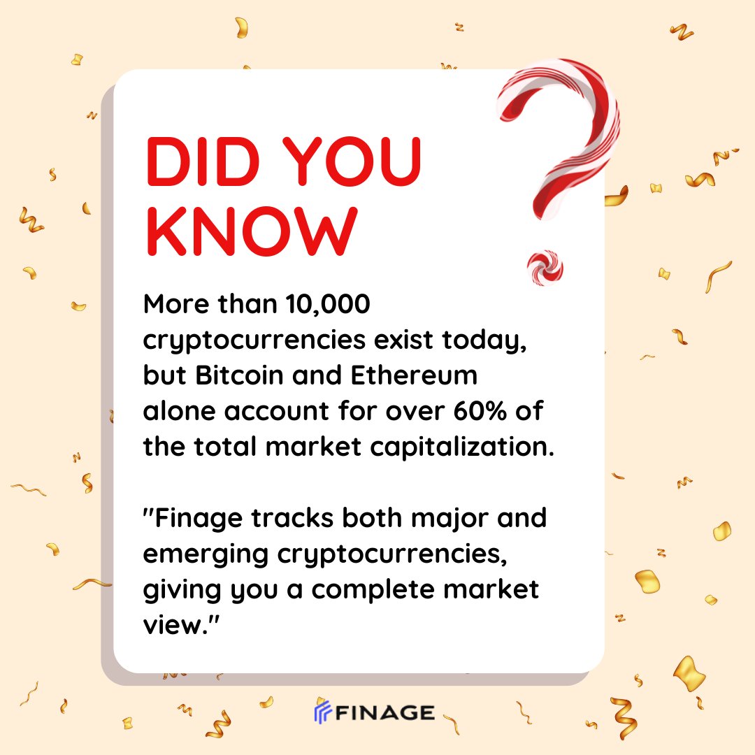 finageltd's tweet image. With over 10,000 cryptocurrencies out there, Bitcoin and Ethereum still dominate the scene!

🚀 Get the full market picture with Finage’s data tools. 🌐💡

#CryptoMarket #BlockchainData