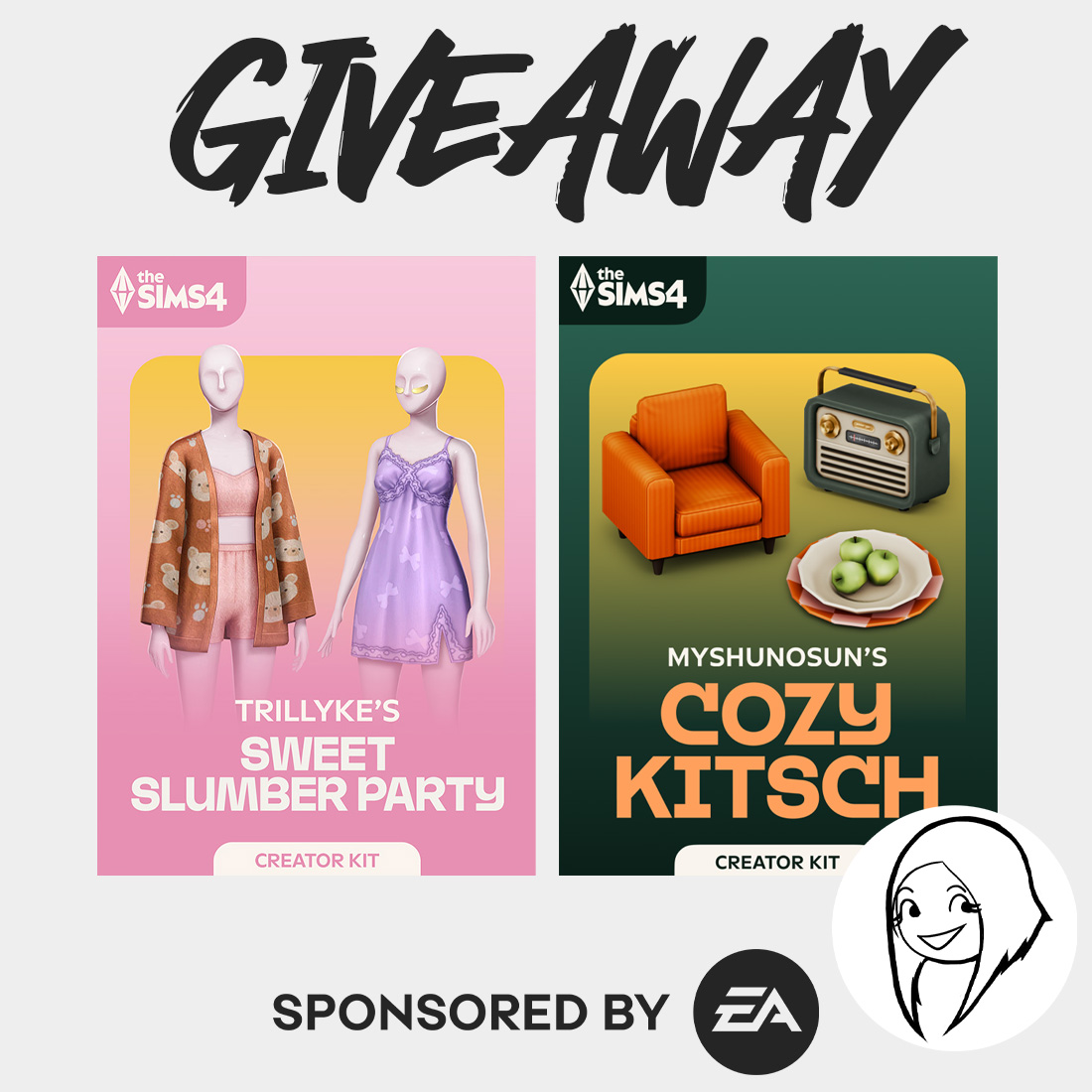 💥GIVEAWAY💥
Thanks to #EACreatorNetwork, I have a code for Sweet Slumber Part from <a href="/trillyke/">Trillyke</a> &amp; Cozy Kitsch from <a href="/myshunosun/">myshunosun (on Bluesky)</a> to give away ! 
To enter: 
▫️ Like this tweet🤍
▫️ Comment which pack you'd like
▫️ Retweet ! 
Winner will be picked 16.12! Good luck !✨  #ad #EAPartner