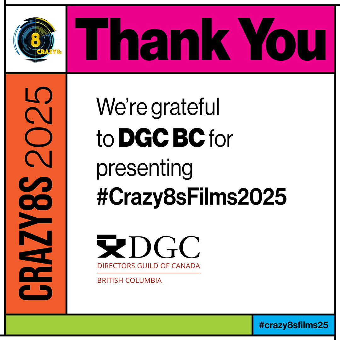 Looking ahead at another year of crazy films created in 8 whirlwind days, we want to thank our Presented By sponsor, @dgcbc for their continued support in bringing these projects to the screen. Thank you, THANK you, THANK YOU! 👏