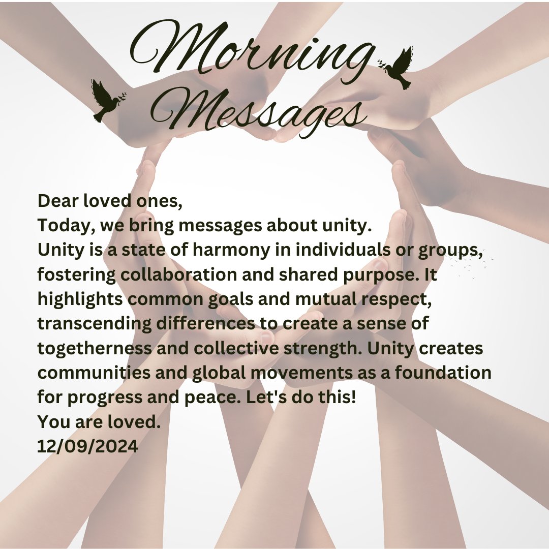 joykinga's tweet image. Build unity instead of division. #morningmessage