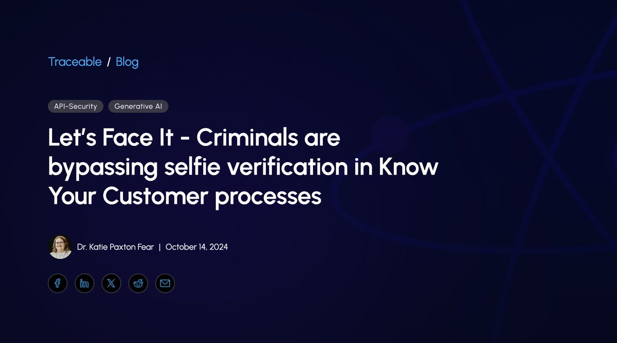 Traceable.ai (@traceableai) on Twitter photo Neobanks are transforming banking, but KYC selfies & digital ID checks are vulnerable to fraud via virtual cameras & emulators. As AI evolves, fake IDs/videos become harder to detect. Stronger ID tools, fraud monitoring & safeguards are essential. Read the blog for more insights: Neobanks are transforming banking, but KYC selfies & digital ID checks are vulnerable to fraud via virtual cameras & emulators. As AI evolves, fake IDs/videos become harder to detect. Stronger ID tools, fraud monitoring & safeguards are essential. Read the blog for more insights: