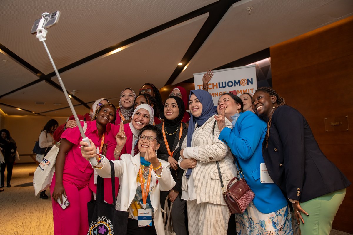 StateDept's tweet photo. Over 150 @TechWomen from 21 countries and 45 U.S. mentors came together in Morocco last week for TechWomen’s first-ever Global Alumnae Summit to connect, empower, and inspire a global network of women leaders and drive equity in #STEM worldwide. https://t.co/8Yy8NuD1kz