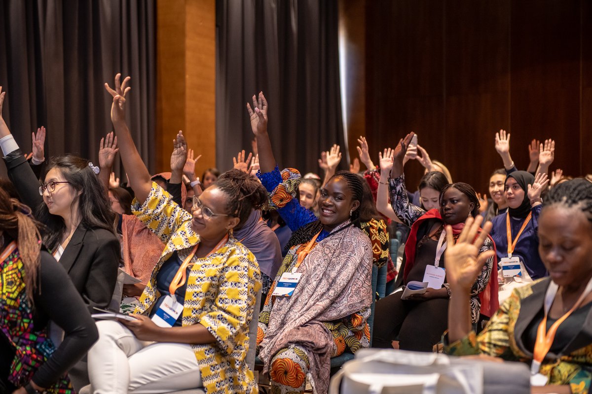 StateDept's tweet photo. Over 150 @TechWomen from 21 countries and 45 U.S. mentors came together in Morocco last week for TechWomen’s first-ever Global Alumnae Summit to connect, empower, and inspire a global network of women leaders and drive equity in #STEM worldwide. https://t.co/8Yy8NuD1kz