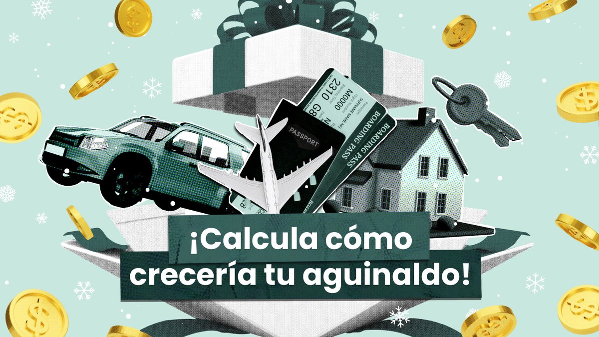 Calcula tu aguinaldo + rendimientos con el simulador de nuestra página aquí: ow.ly/iIau50UnCrI