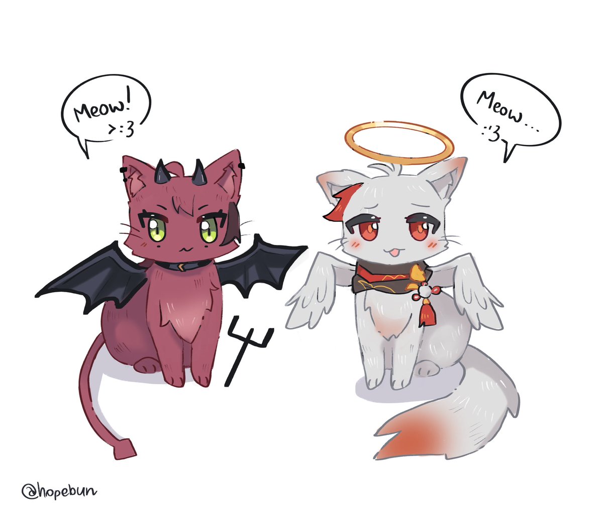 hopebun_art's tweet photo. Kazuhei kitties 😈 + 😇 https://t.co/unJk7EzO6C