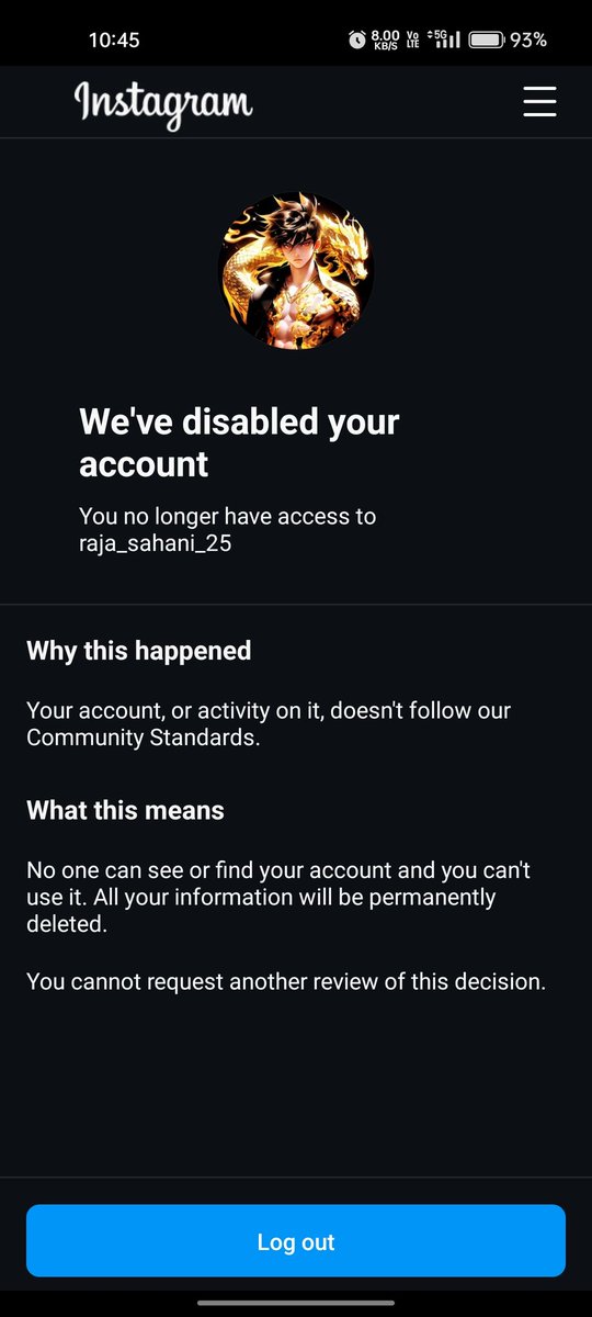 Hey <a href="/instagram/">Instagram</a> , my profile @raja_sahani_25 got suspended without any reason. I am reaching out to appeal the sudden deactivation of my account, raja_sahani_25 . I believe this action may have been taken in error, please review it again.