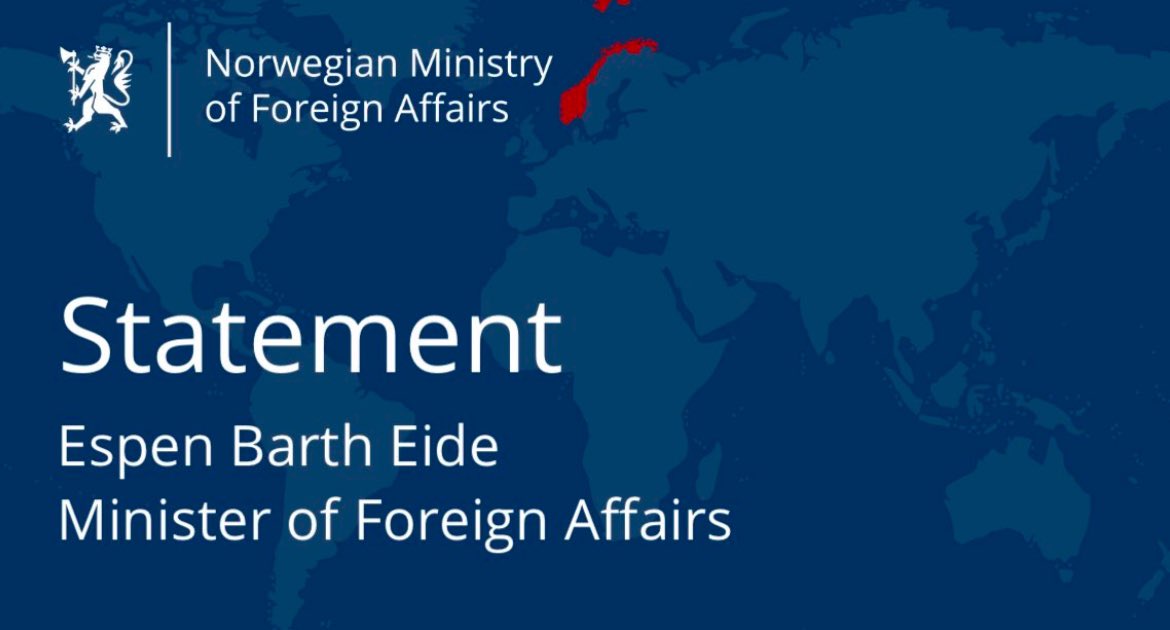 NorwayMFA's tweet photo. I am deeply concerned by the arrests of Meydan TV staff in #Azerbaijan, adding to the detentions of journalists from Abzas Media, Kanal 13, and Toplum TV. 

Norway calls for their release. 
A free and independent press is vital for democracy. 

@EspenBarthEide https://t.co/JLfFvK5l5a