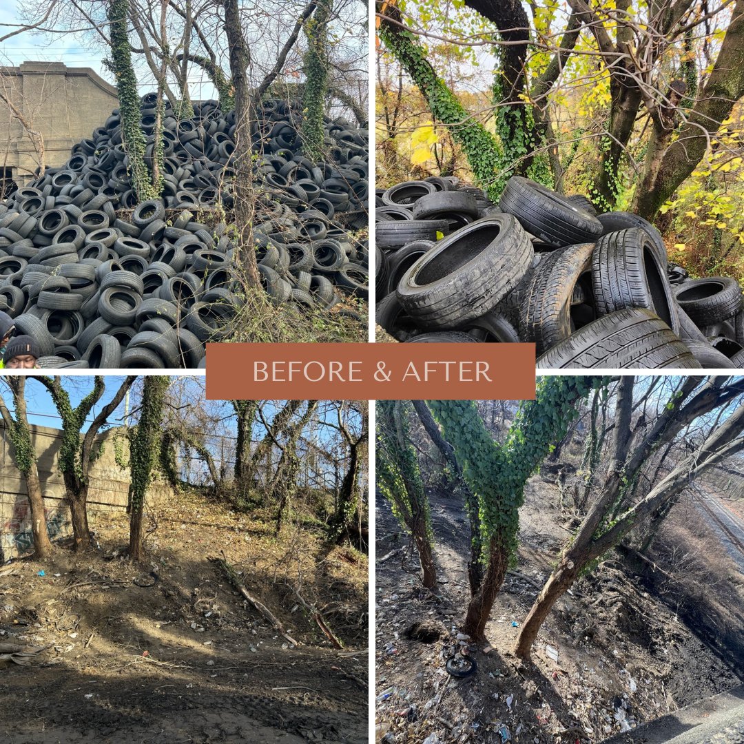 You report, we collect! 🚛 Sanitation crews removed illegally dumped tires from B &amp; Olney. Report illegal dumping to <a href="/philly311/">Philly311</a>  and support our efforts to keep Philadelphia cleaner and greener.📷