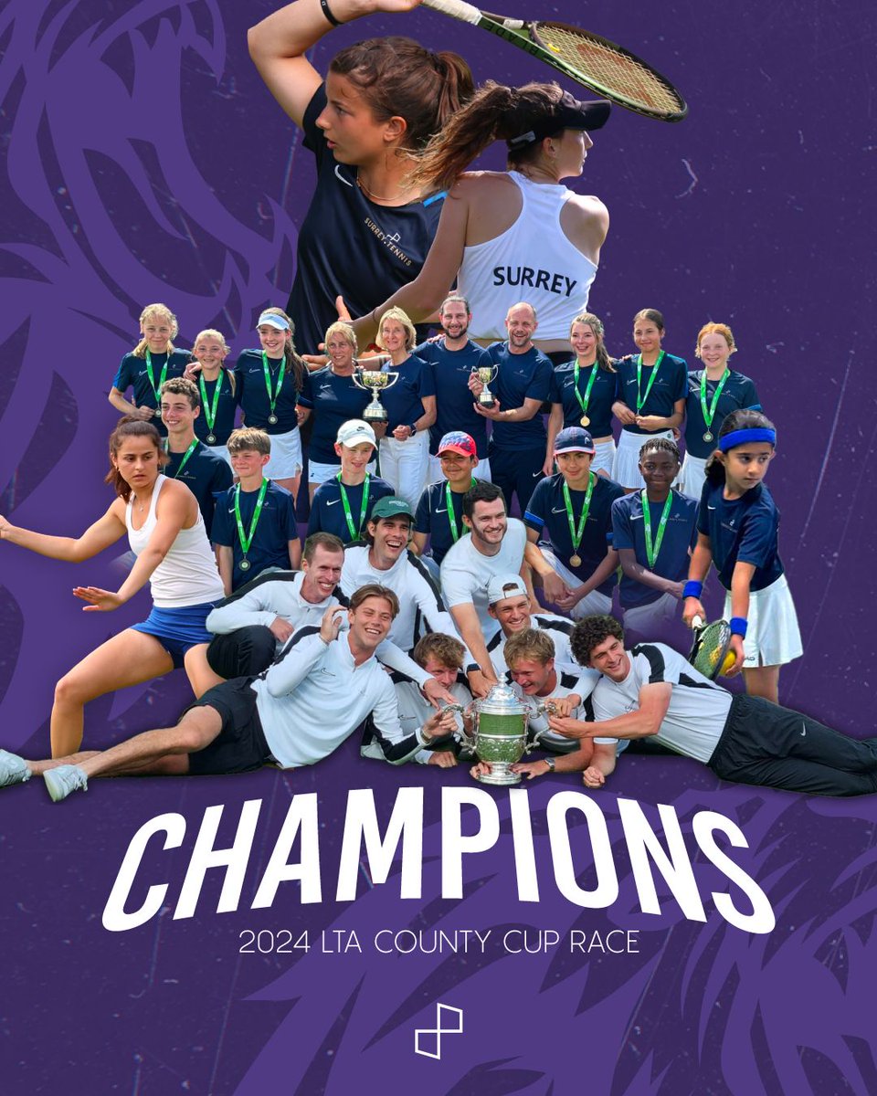 surrey_tennis's tweet photo. WE’VE DONE IT!! Surrey has been crowned the 2024 County Cup Race champions! We want to say a HUGE congratulations and thank you to each and every player, captain, coach, and parent who has contributed to this very special achievement! #surreytennis #surreyfamily https://t.co/cxNgC9YlFp