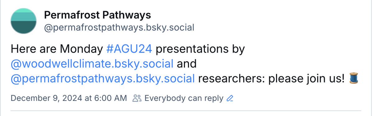 For all of our #AGU24 highlights this week follow us over on Bluesky!