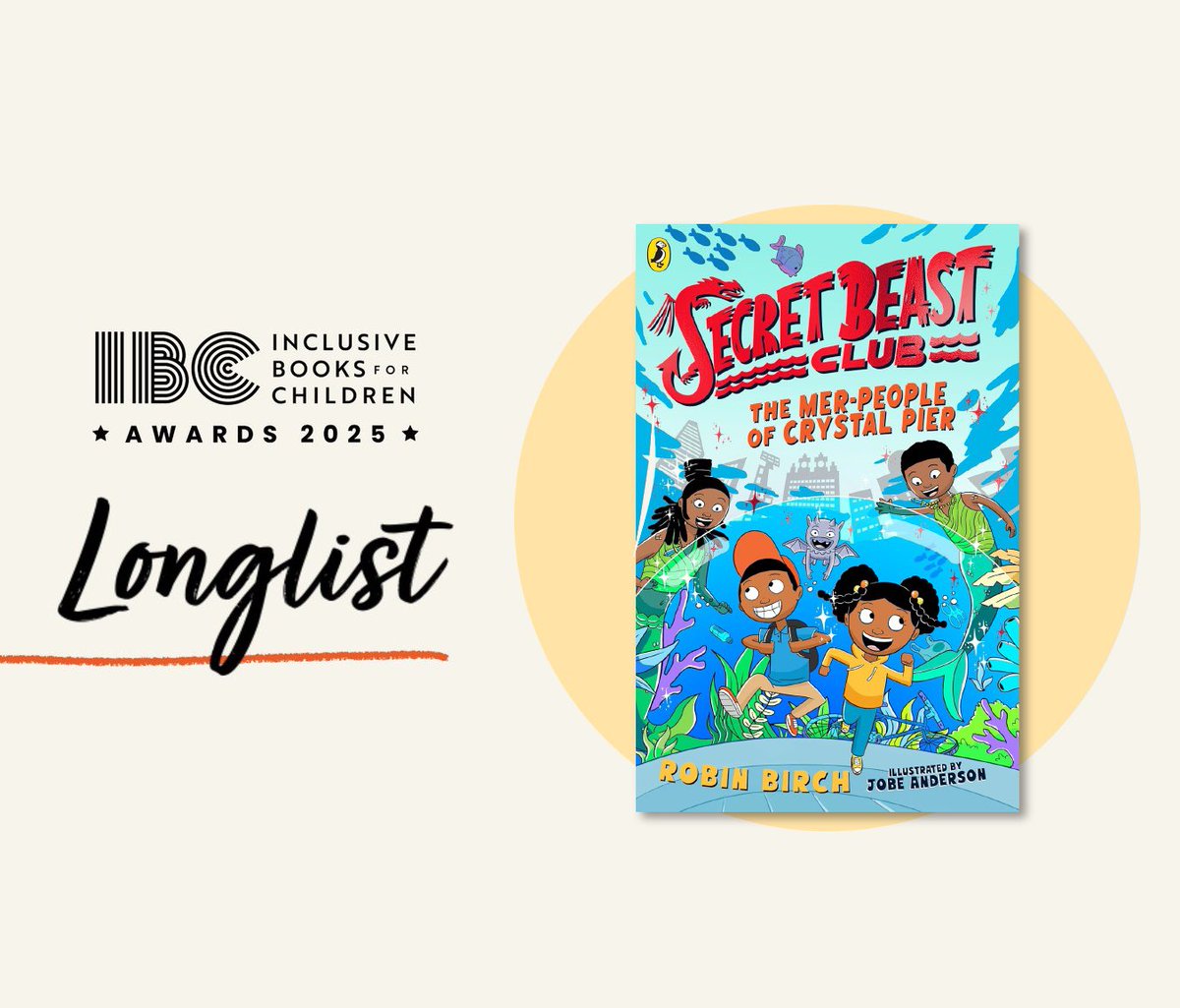 Jobeus3000's tweet photo. I am so excited to announce that The Secret Beast Club: The Mer-People of Crystal Pier, has been longlisted for the Inclusive Books for Children awards 2025😆🙌🏾 Written by @rachdavisauthor and Published by @storymixstudio Thank you to @ibcplatform 

Good Luck to everyone!😁 https://t.co/JBvmZa1l0u
