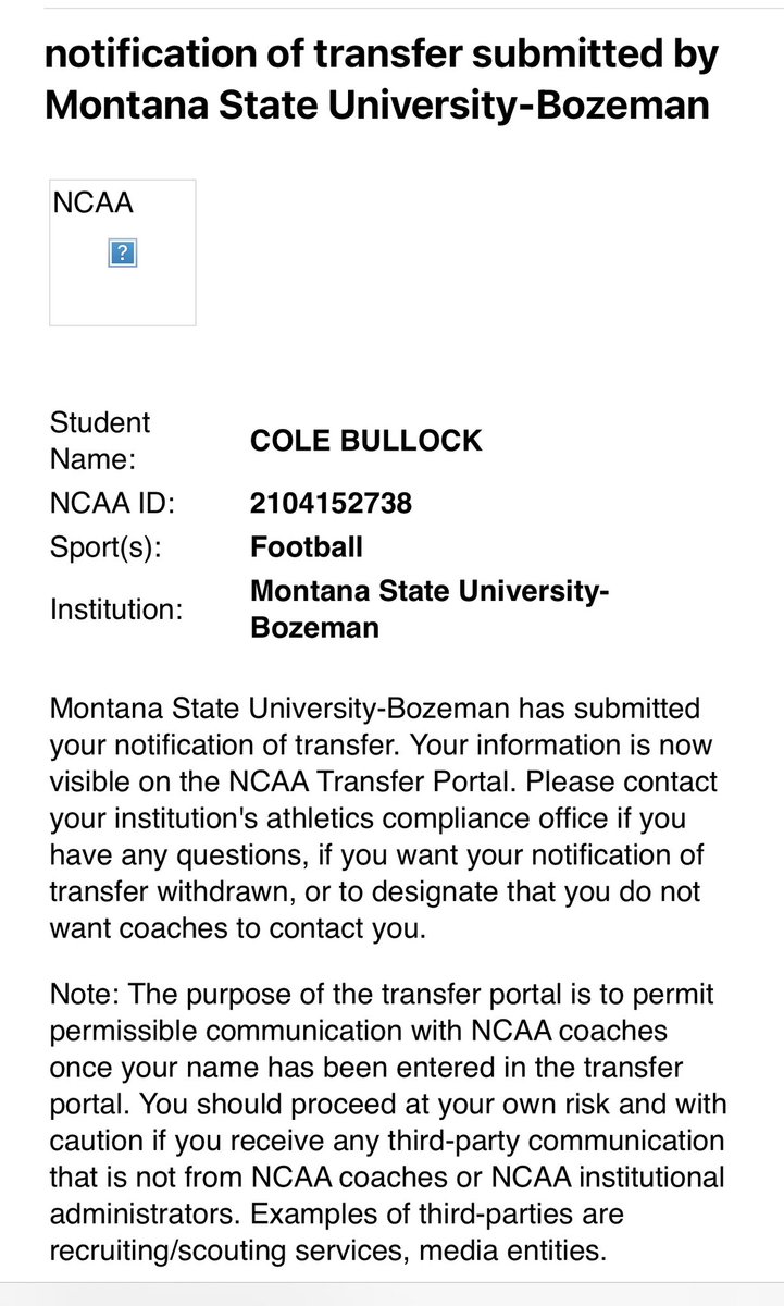 Coleyepthatsme3's tweet photo. Officially in the Transfer Portal https://t.co/zCNbQLSa98