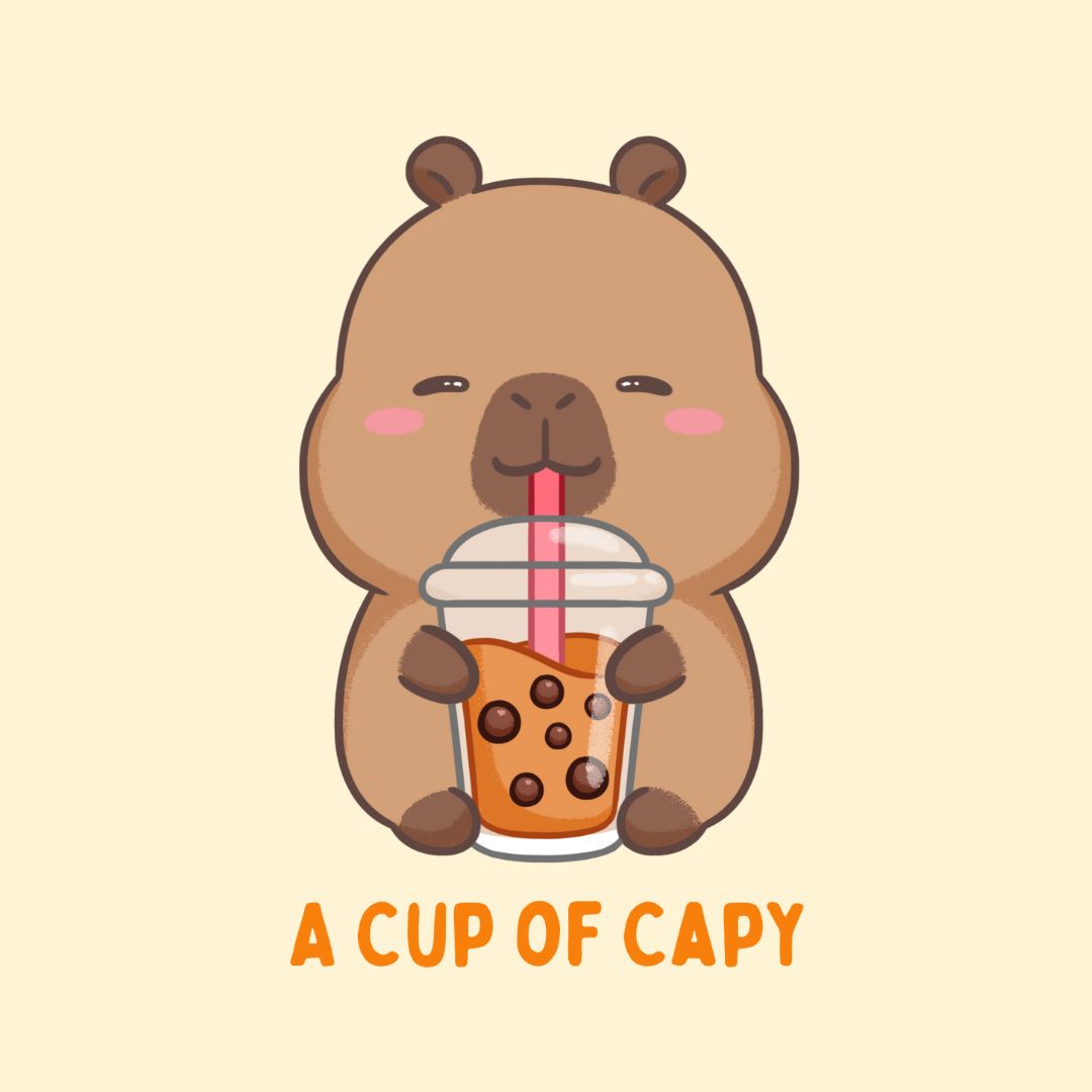 CapyFun's tweet image. 🐾✨ Love boba tea? Make these adorable capybaras your profile picture! 🥤💕 Which one’s your vibe? Let us know! 👇 #Capybara #illustrationart #kawaii #capyfun