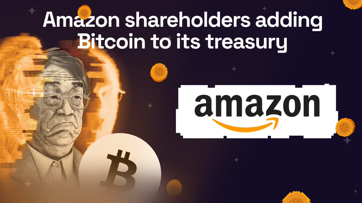 🟧 Amazon shareholders request the company explores adds Bitcoin to its treasury.

Microsoft is already a part of this, which means that major corporations and shareholder groups are ready to invest in Bitcoin and its ecosystem.

$STX and $SATX complement Bitcoin. Stay alert!