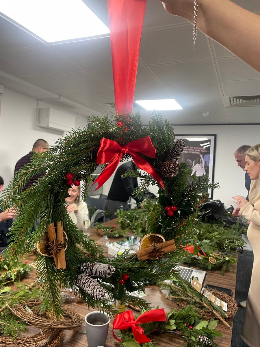 Last week, our Bristol office got into the festive spirit with a Christmas wreath making social! 🎄

It was great to see everyone come together to unleash their creativity and craft some truly beautiful wreaths to celebrate the season.

See some of the festive wreaths below! ✨🎀