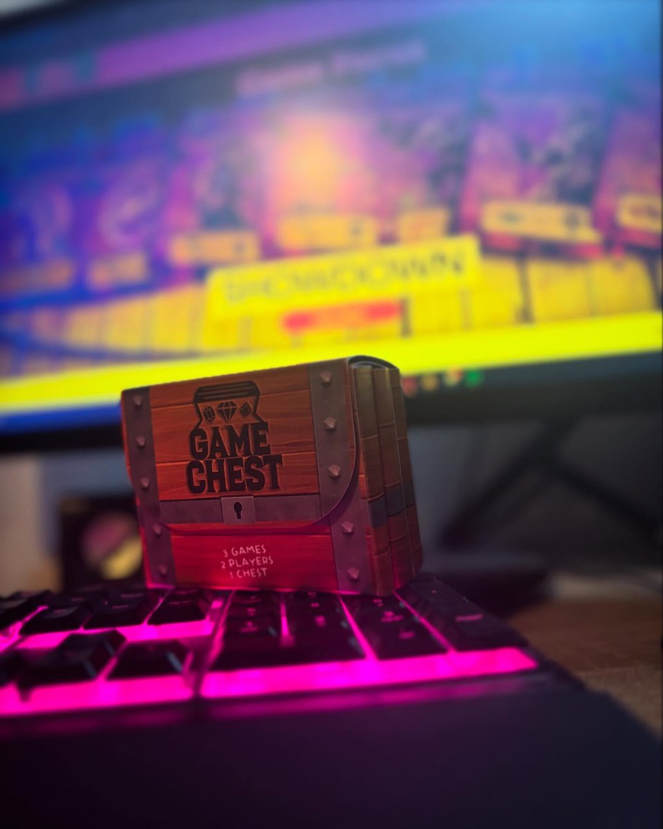 CharmRogueGames's tweet photo. The wait is over! The website is live! You can now order The Game Chest at https://t.co/JGT94NluKI. It’s the ultimate last-minute stocking filler!

#PocketFoxGames #TheGameChest #IndieGames #HolidayGifts #StockingStuffers #CardGames #TabletopGaming #ShopSmall #SupportIndieGames https://t.co/RzWmVMe5DP