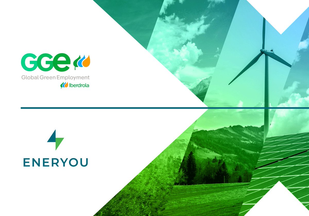 ENERYOU ha sido invitada a sumarse a “GLOBAL GREEN EMPLOYMENT” (GGE), una iniciativa impulsada por Iberdrola, que conecta empresas y centros educativos comprometidos con la transición energética. 

Conoce más aquí 👇
gge.iberdrola.com/es-es/