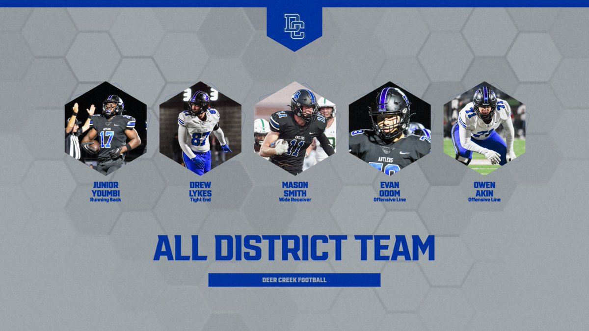 DeerCreekFB's tweet photo. Congrats to our Football players making the All District Team! #GOCREEK https://t.co/IZbUr4oGCF