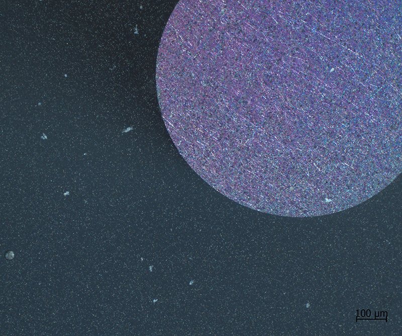 alliedhightech's tweet photo. Did you catch this cool purple moonrise over Venus? 
This object is probably millions of times smaller than any moon! It’s an aluminum calcium wire, used for power transmission lines!

FREE step-by-step Application Report:
https://t.co/kcoJma2jbw #metallography #micrography https://t.co/MbuK7Ev3Ep
